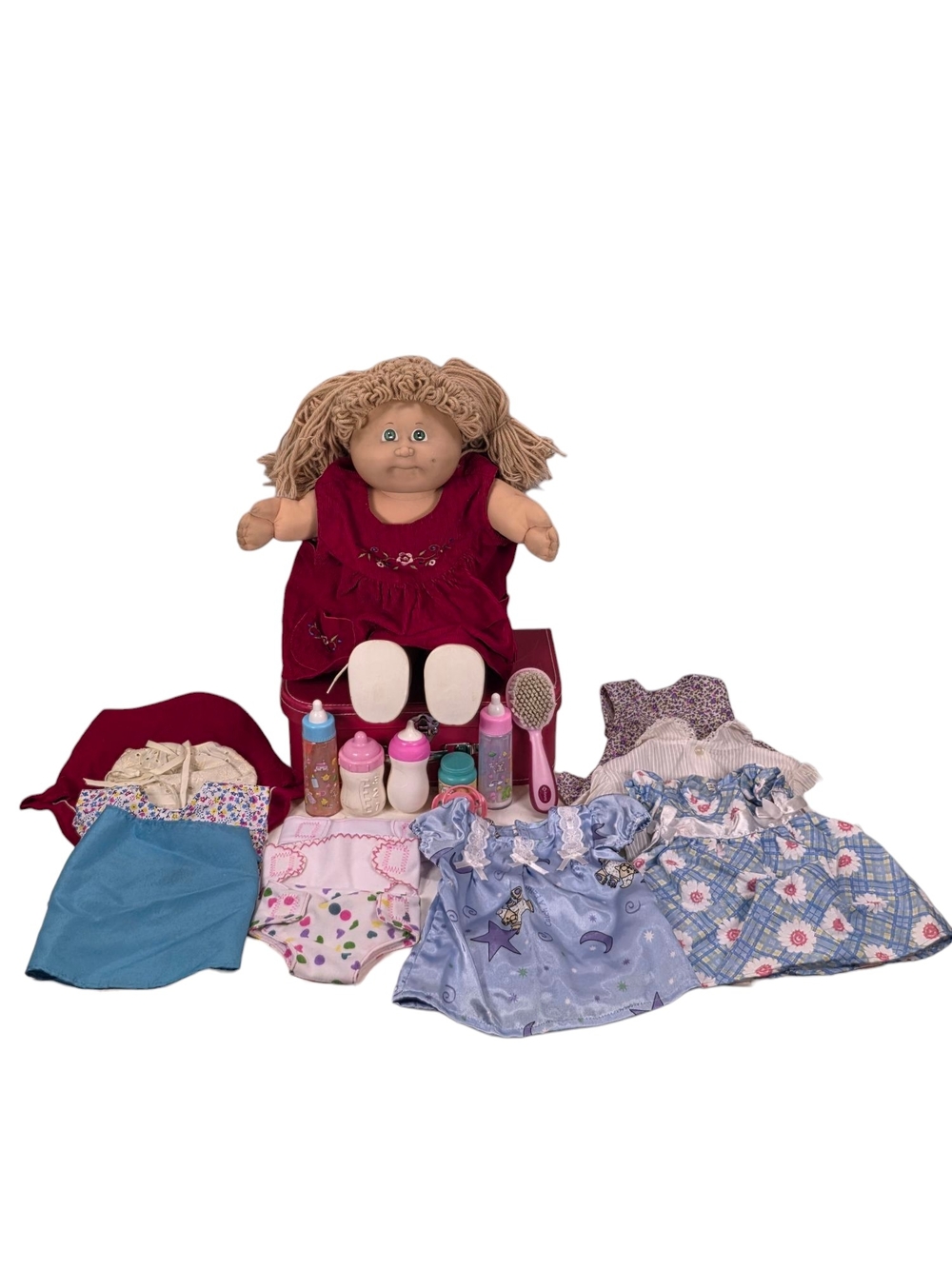1985 Cabbage Patch Kid Hm #3 w/ Mini Luggage Filled With Clothings & Accessories